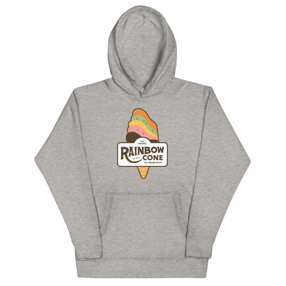 Grey rainbow online hoodie