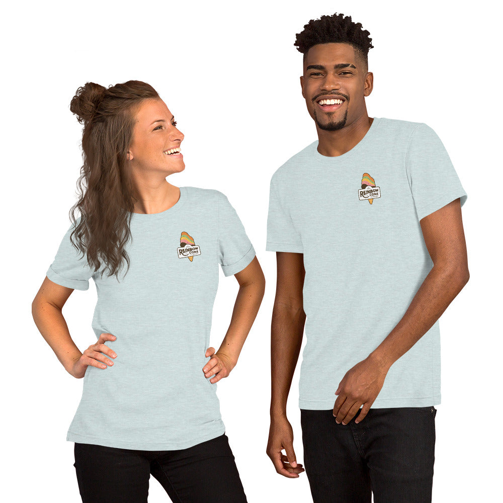 Rainbow Cone Logo Short-sleeve unisex t-shirt